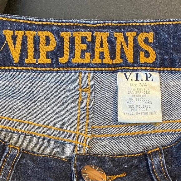 VIP ROSE EMBROIDERED SHORTS SIZE 3/4 - Picture 4 of 5